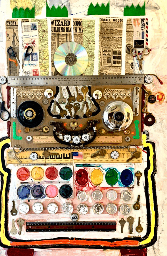 Steampunk Typewriter Collage